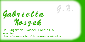 gabriella noszek business card
